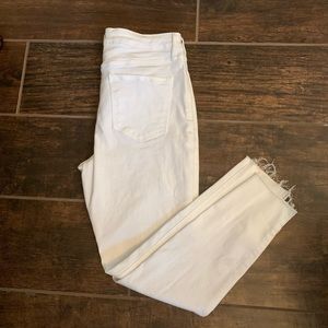Rockstar Super-skinny high rise white jeans